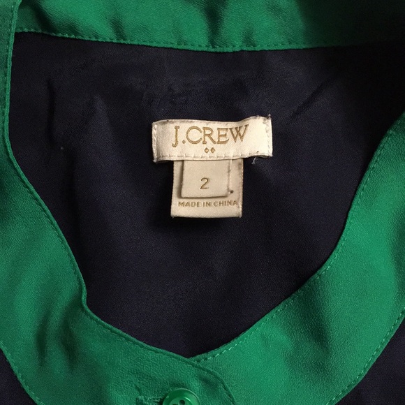 J Crew Color Block Sleeveless Button Up Top - Picture 5 of 5